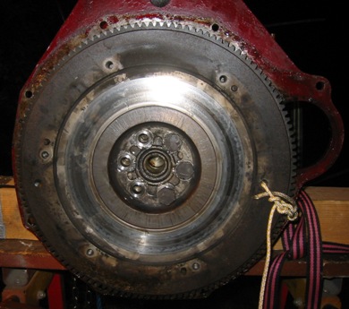 remove clutch & flywheel