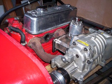 Trial fit of the engine & SC