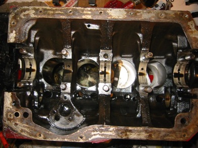 crank shaft removed
