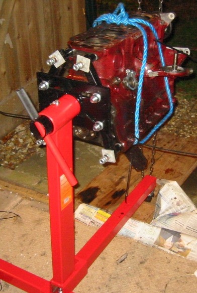 Engine on stand