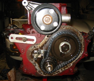 Timing cover removed
